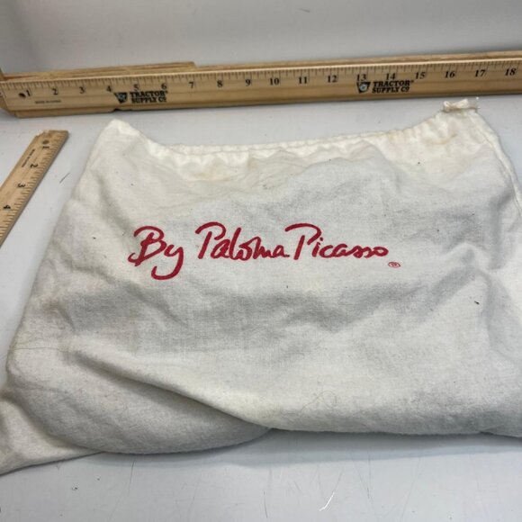 Paloma Picasso Red Quilted Skull Knuckle Clutch Bag Gothic Statement Purse - Picture 5 of 8